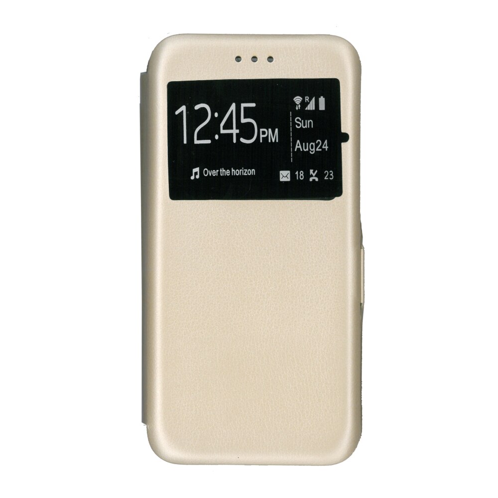Husa de protectie tip carte, s-view, EuroCELL 360 de grade, pentru iPhone XS Max, auriu