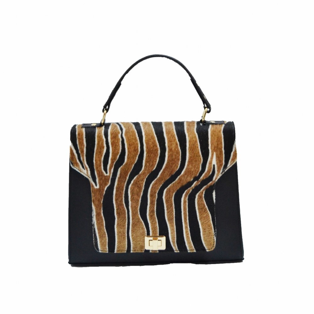 Geanta dama,Zea,blana naturala neagra