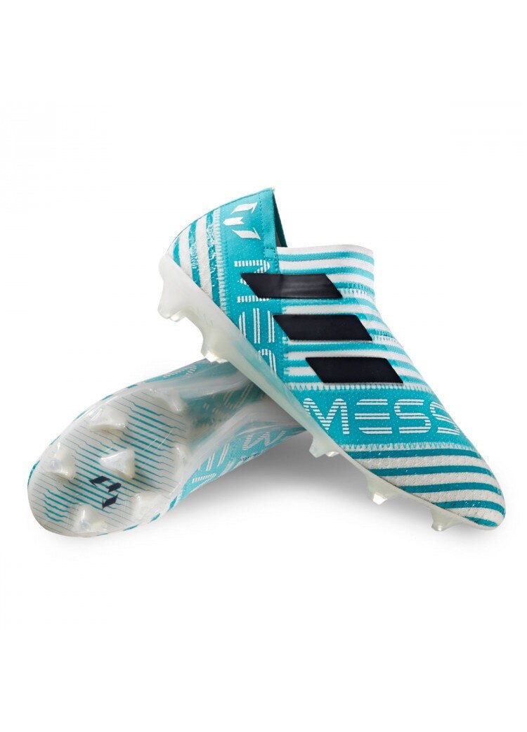 Ghete de fotbal Adidas Messi White/Blue 17+ 360 Agility FG, 42 2/3