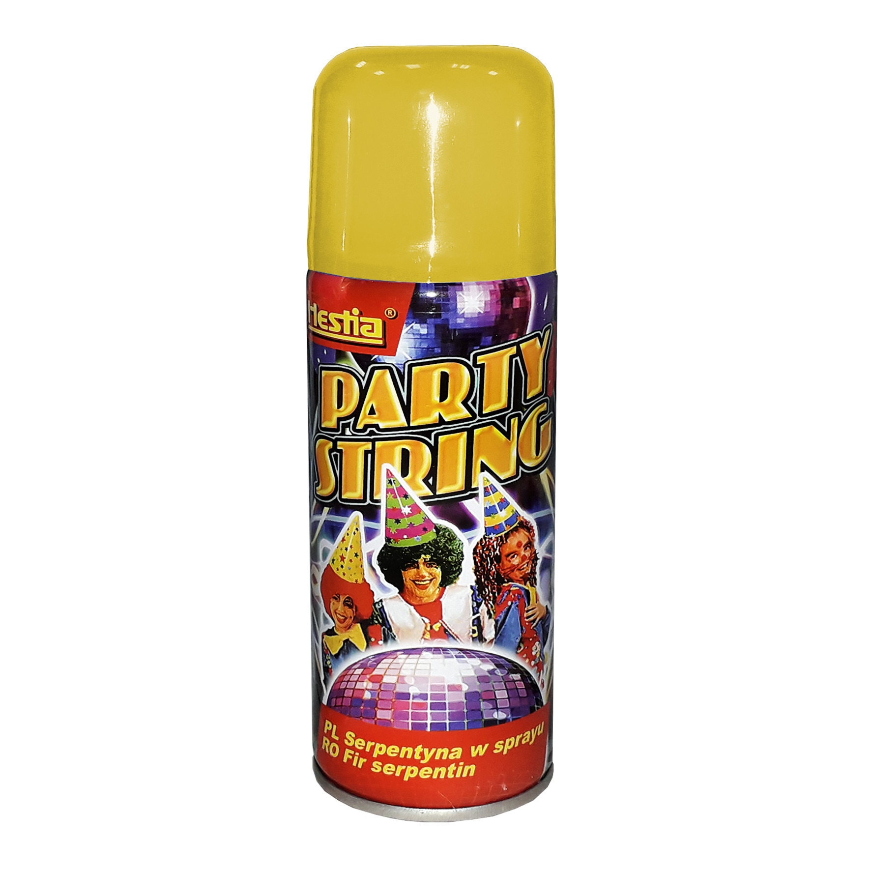 Spray Hestia Confetti Party String 150ml, culoare galbena