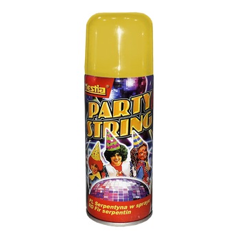 Spray Hestia Confetti Party String 150ml, culoare galbena Spray Hestia Confetti Party String 150ml, culoare galbena