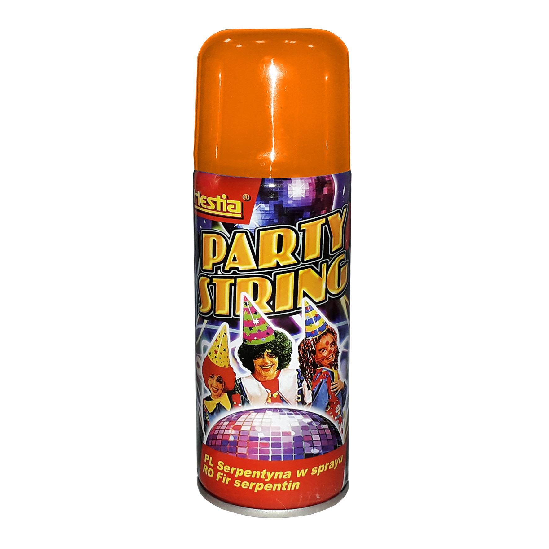 Spray Hestia Confetti Party String 150ml, culoare portocalie