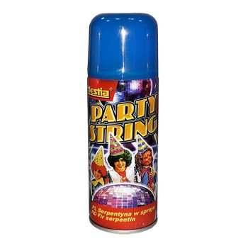 Spray Hestia Confetti Party String 150ml, culoare albastra Spray Hestia Confetti Party String 150ml, culoare albastra