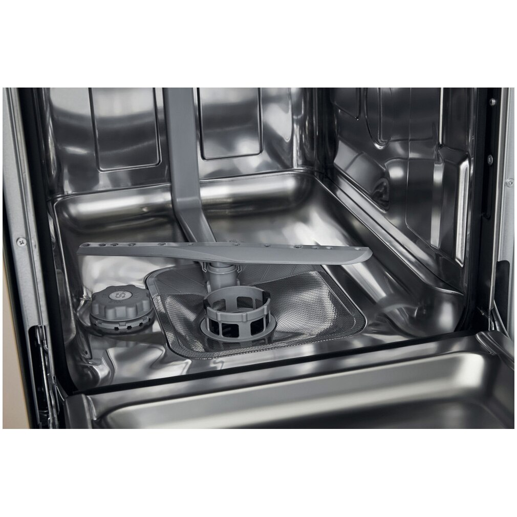 Masina de spalat vase incorporabila Indesit DSIE2B19, 10 seturi, 5 programe, Clasa F, 45 cm