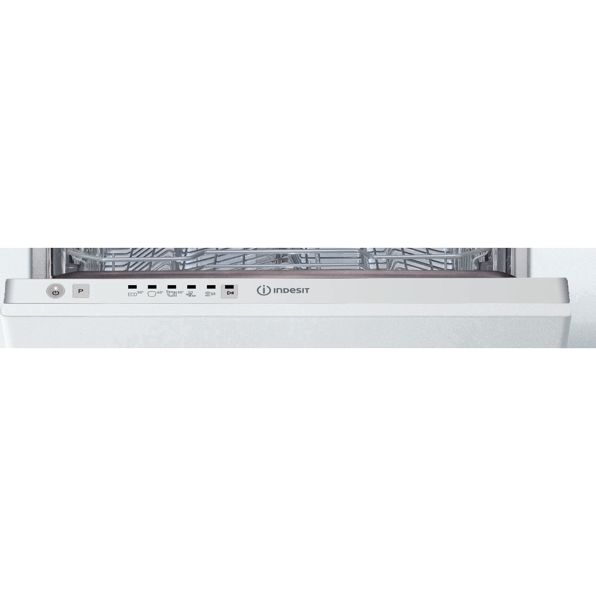 Masina de spalat vase incorporabila Indesit DSIE2B19, 10 seturi, 5 programe, Clasa F, 45 cm