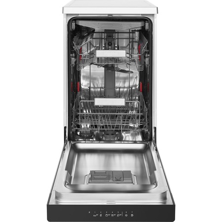 Masina de spalat vase Whirlpool WSFO3O23PFX, 10 seturi, 7 programe, 6th Sense, Power Clean, Clasa A++, 45 cm, Inox