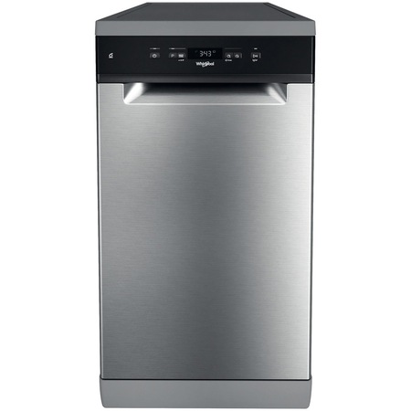Masina de spalat vase Whirlpool WSFC 3M17 X, 10 seturi, 6 programe, Clasa F, 6th Sense, 45 cm, Inox