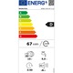 Masina de spalat vase semi-incorporabila Whirlpool WSBO3O34PFX, 10 seturi, 8 programe, Clasa D, 6th Sense, Power Clean, 45 cm