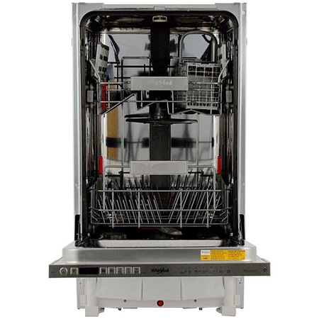 Съдомиялна за вграждане Whirlpool WSIO3T223PCEX, 10 комплекта, 7 програми, Клас E, 6th Sense, Power Clean, 45 см