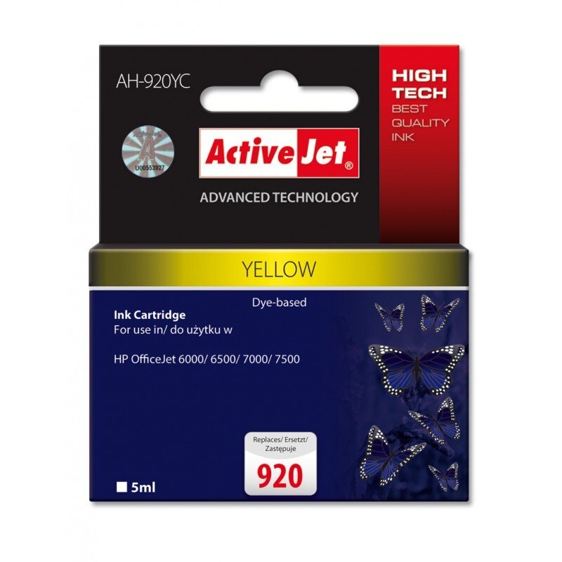 Cartus compatibil pentu HP 920 Yellow CH636 (5 ml)