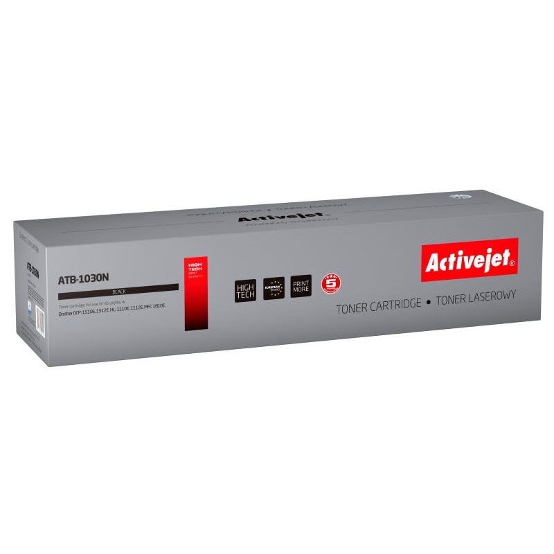Cartus toner TN-1030 compatibil pentru Brother, Black, 1000 pagini, Premium Activejet, Garantie 5 ani