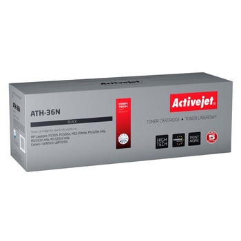 Cartus toner compatibil CB436A AC-36A pentru imprimante HP, Black, 2000 pagini, Premium Activejet, Garantie 5 ani Cartus toner compatibil CB436A AC-36A pentru imprimante HP, Black, 2000 pagini, Premium Activejet, Garantie 5 ani