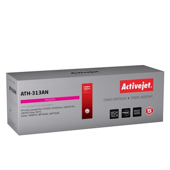 Cartus toner compatibil CE 313A pentru HP, Magenta, 1000 pagini, Premium Activejet, Garantie 5 ani Cartus toner compatibil CE 313A pentru HP, Magenta, 1000 pagini, Premium Activejet, Garantie 5 ani