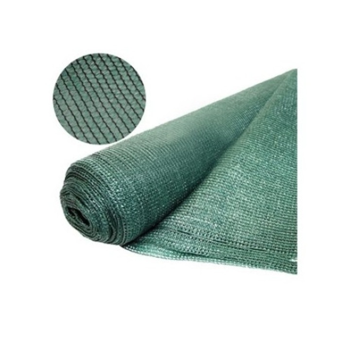 Plasa umbrire 4 X 100 metri, verde, 40 grame /mp, greutate 16.6 kg