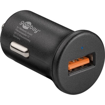 Alimentator USB bricheta auto Goobay. QuickCharge3.0 1 iesire 3A negru Alimentator USB bricheta auto Goobay. QuickCharge3.0 1 iesire 3A negru