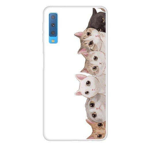 Carcasa Husa Samsung Galaxy A7 2018 Model Cats, Antisoc, Viceversa