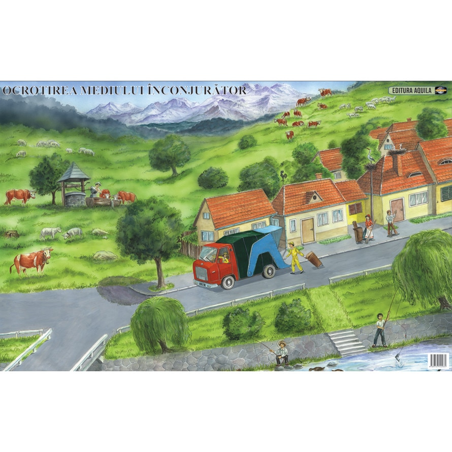 Plansa Ocrotirea mediului DUO, 2 +2 planse 70 x 100 cm