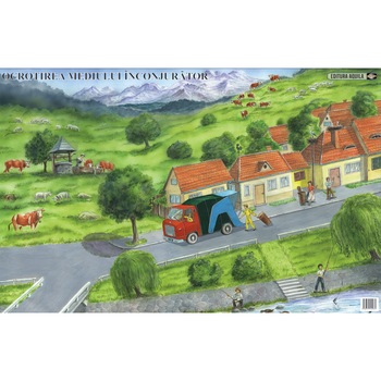Plansa Ocrotirea mediului DUO, 2 +2 planse 70 x 100 cm Plansa Ocrotirea mediului DUO, 2 +2 planse 70 x 100 cm