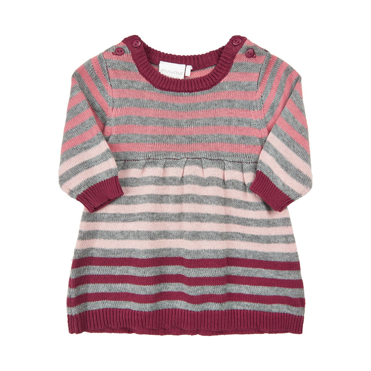 Rochie din tricot colorat, Minymo, Multicolor