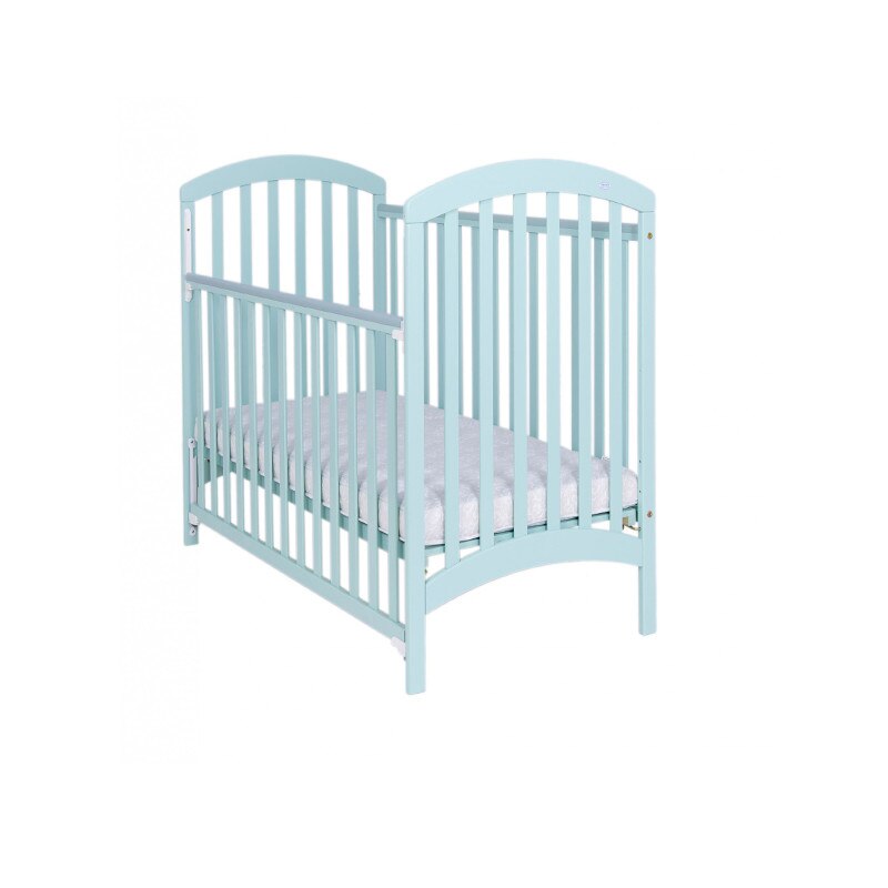 Patut din lemn cu o laterala culisanta 120 x 60 cm Drewex Adel Mint ADL2T, Turcoaz