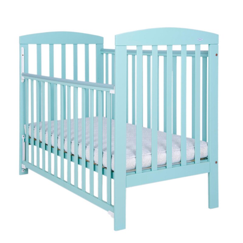 Patut din lemn cu o laterala culisanta 120 x 60 cm Drewex Olek Mint 1906T, Turcoaz