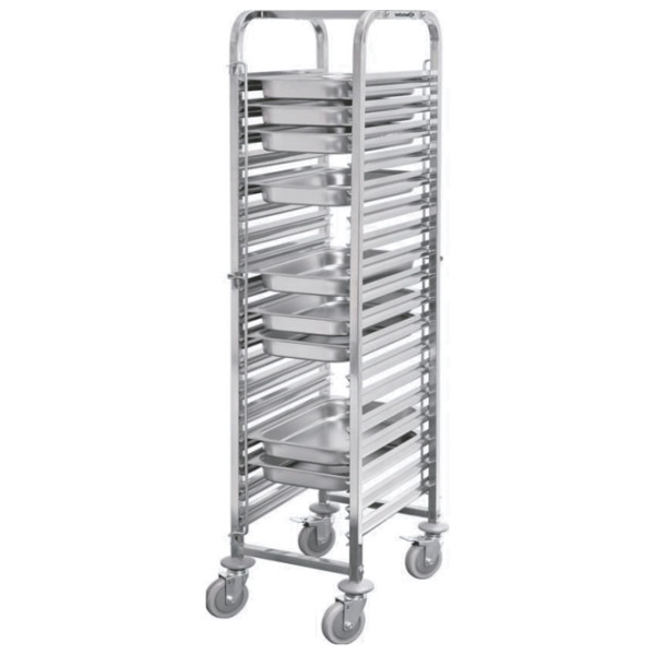 Carucior cu 16 nivele mixt pentru patiserie si tavi gn 1/1