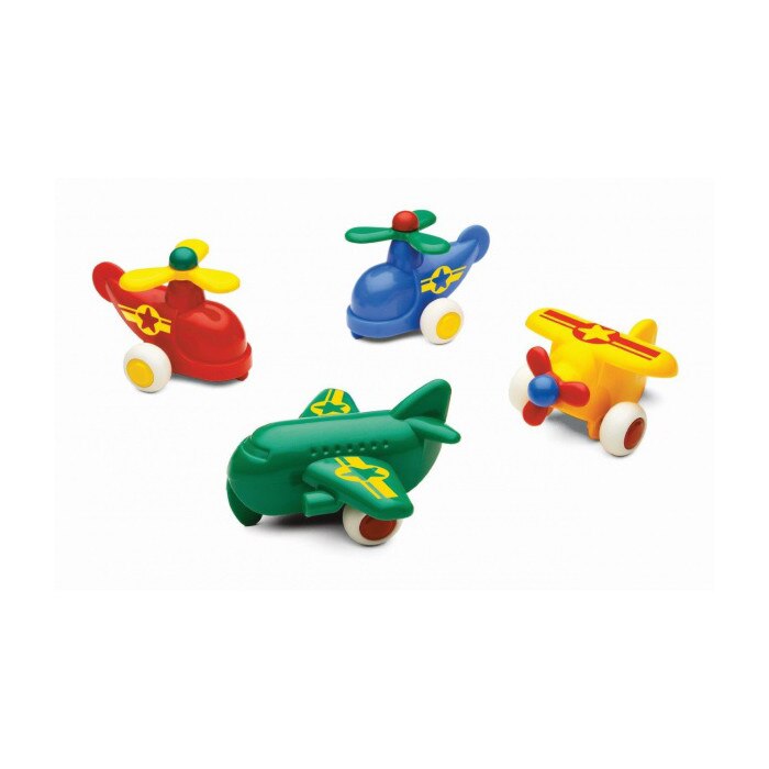 Set masini pentru copii Vikingtoys Avion 1114-M20, Multicolor, 5 modele set, 7 cm