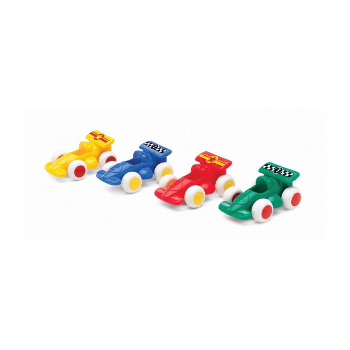 Set masini pentru copii Vikingtoys Masini de curse 1112-M20, Multicolor, 4 modele set, 7 cm