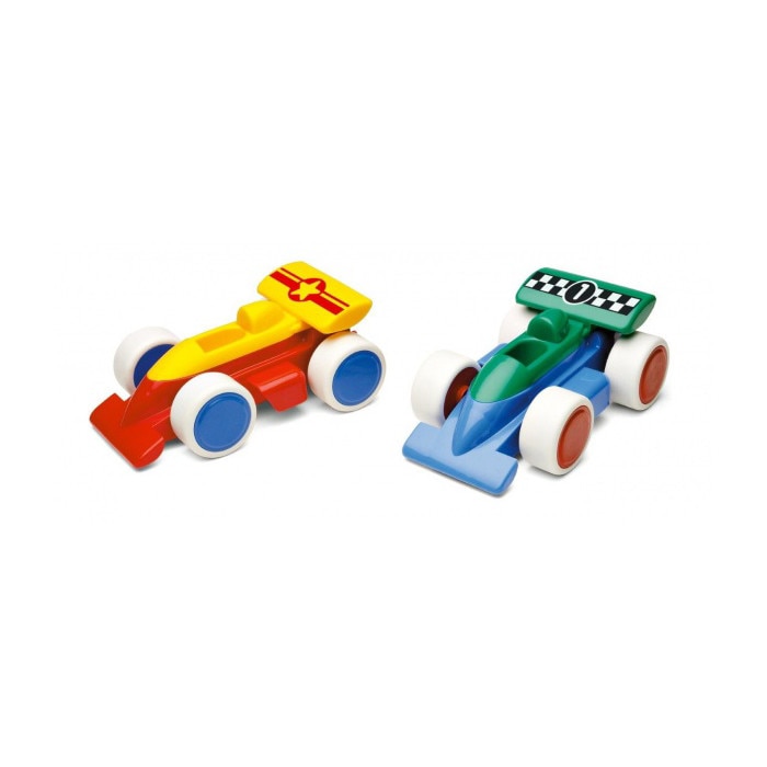 Set masini pentru copii Vikingtoys, Masini de curse, 1087-M7, Multicolor, 4 modele set, 15 cm