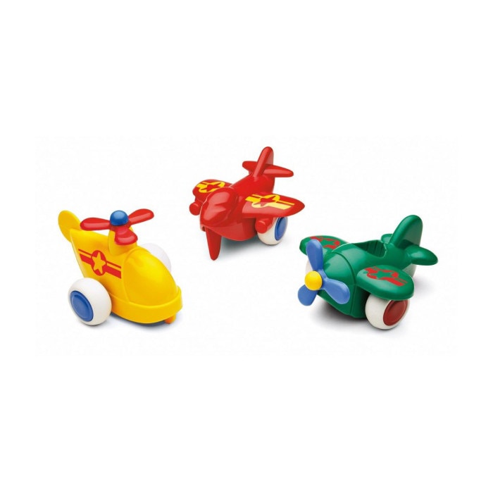 Set avioane pentru copii Vikingtoys, 1158-M18, Multicolor, 3 modele set, 10 cm