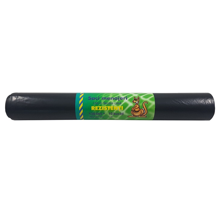 Saci menajeri pentru pubele, Aspeti, 130 L, 70 x 120 cm, 10 buc./rola