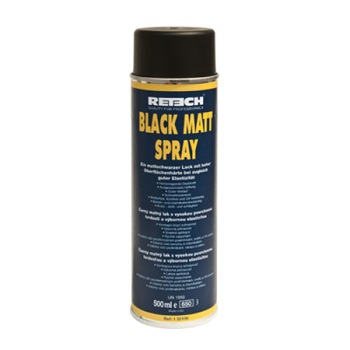 Spray vopsea cu lac negru mat, Retech, Black Matt Spray, 500ml Spray vopsea cu lac negru mat, Retech, Black Matt Spray, 500ml