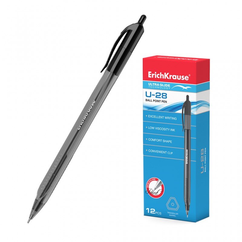 Pix cu bila Erichkrause Ultra Glide Technology U-28 cu mecanism, negru