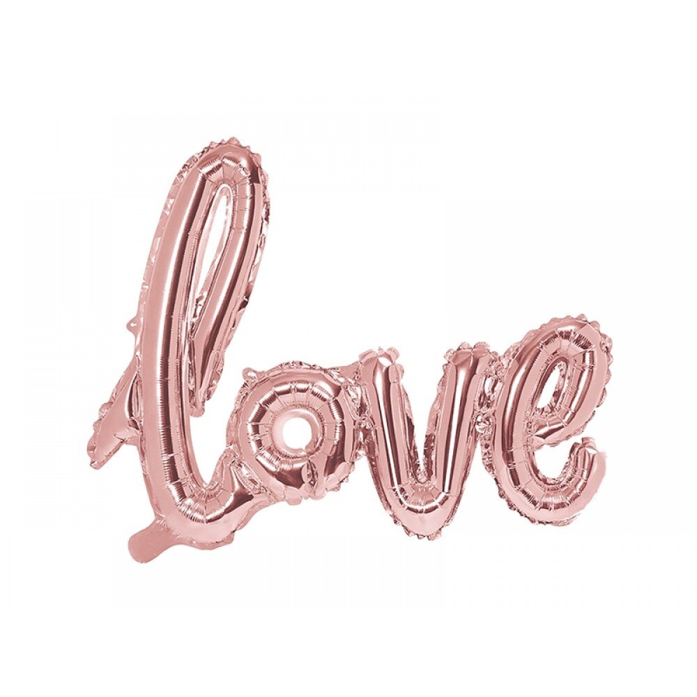 Balon folie LOVE, Rose Gold, 73 x 59cm