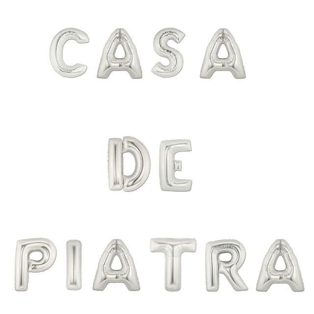 Balon Folie, Casa De Piatra, Argintiu, 40 cm