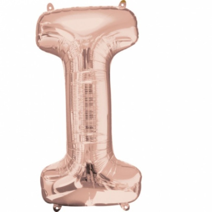 Fólia lufi Letter I, Rose Gold, 41 cm