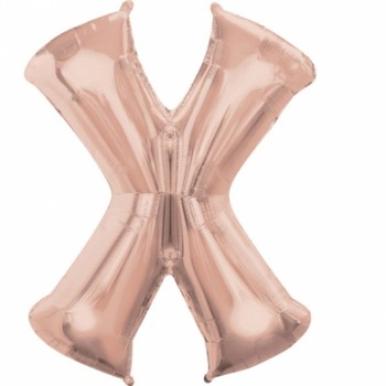 Balon Folie Litera X, Rose Gold, 41 cm Balon Folie Litera X, Rose Gold, 41 cm