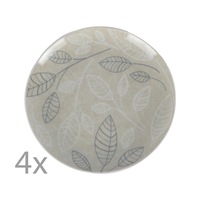 farfurii desert set de 4 ceramica 4 x farfurie prajituratort model frunze roseamptulipani leaves d 19 cm imagen 48_1_
0