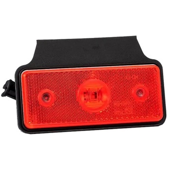 Lampa gabarit 110x45, LED, rosie, cu suport, 12-36V, MD-013-C+K Fristom Lampa gabarit 110x45, LED, rosie, cu suport, 12-36V, MD-013-C+K Fristom