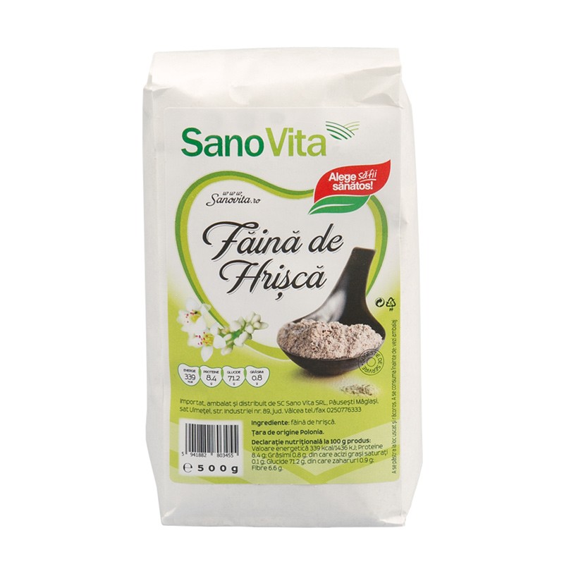 Faina de hrisca, Sano Vita, 500g