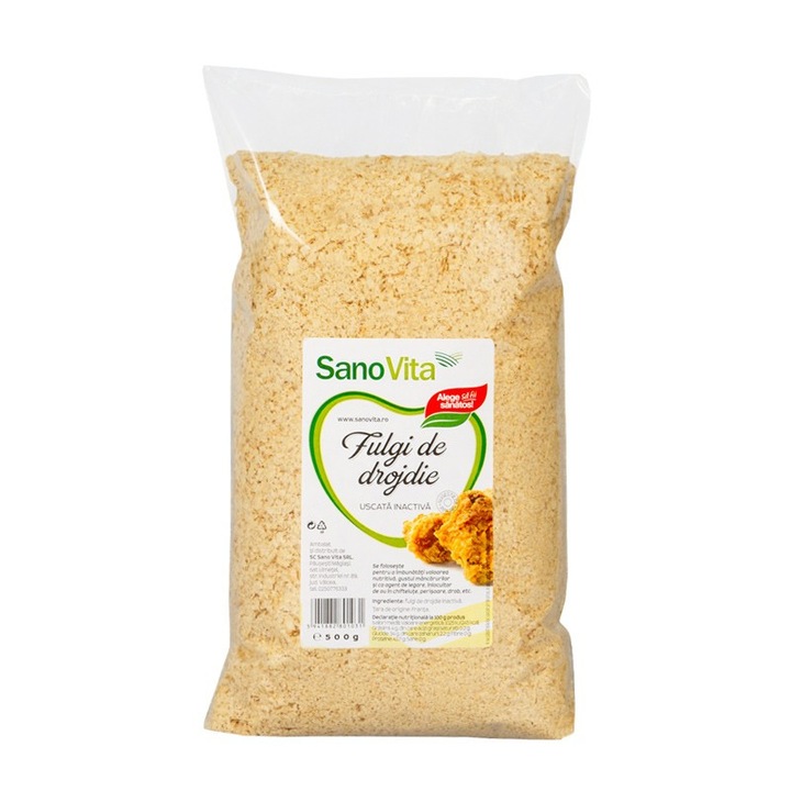 Fulgi de drojdie inactiva uscata, Sano Vita, 500g