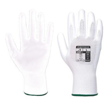 Set 480 perechi, Manusi PU Palm, SafetyZone, Alb, L Set 480 perechi, Manusi PU Palm, SafetyZone, Alb, L