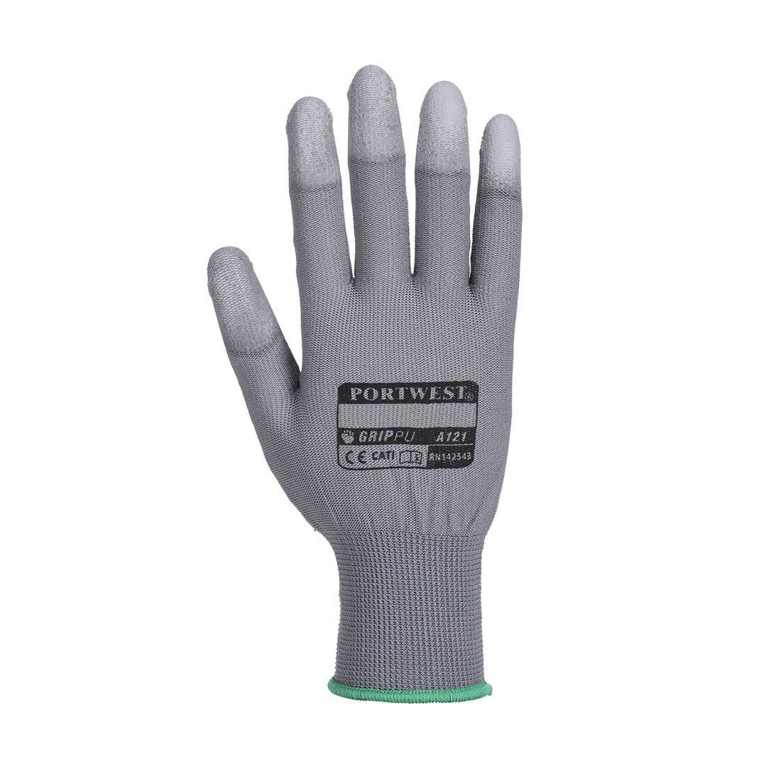 Manusi PU Fingertip , SafetyZone, Gri, XL