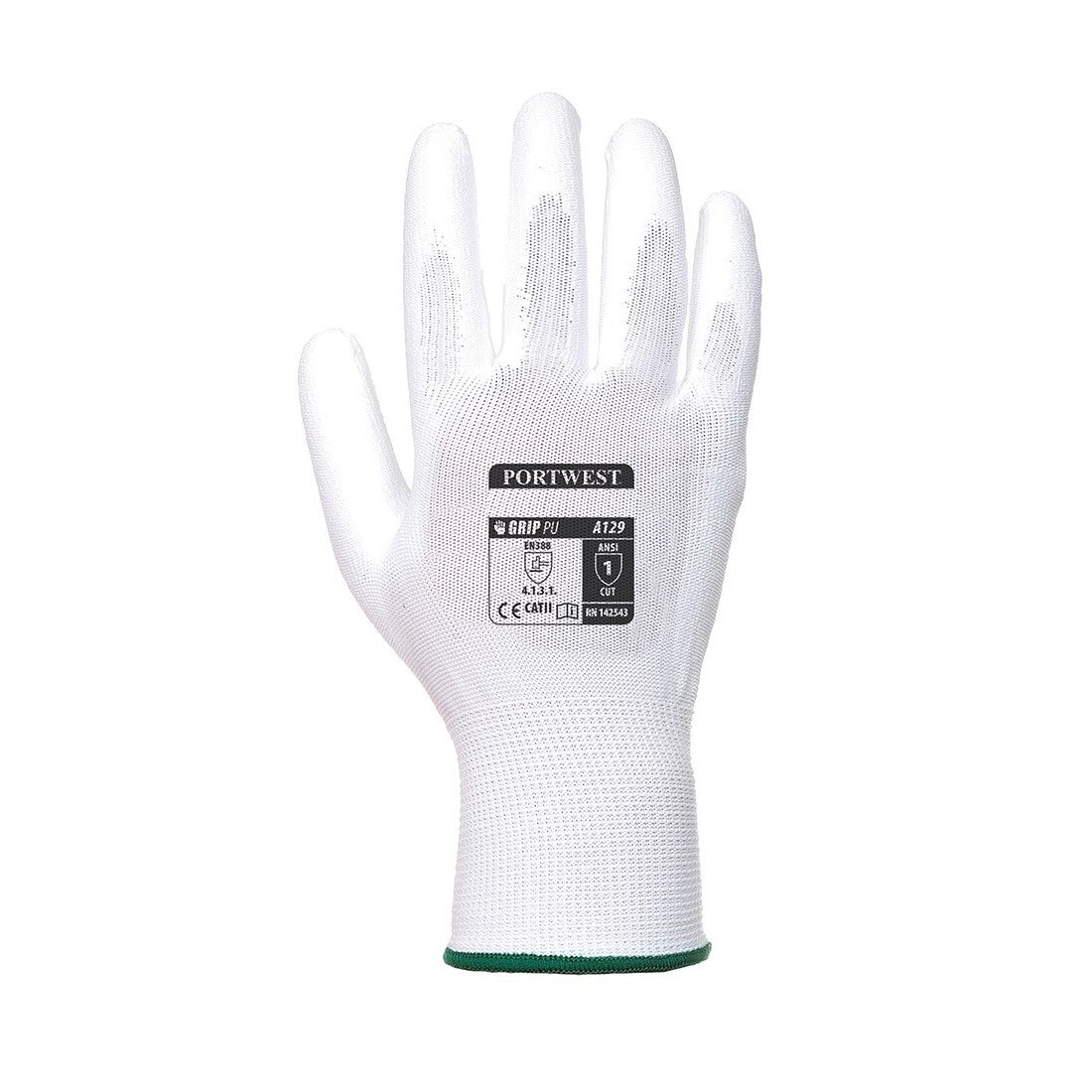 Set 480 perechi, Manusi PU Palm, SafetyZone, Alb, XL