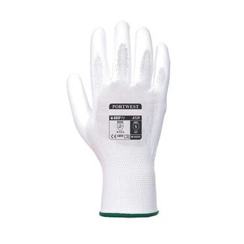 Set 480 perechi, Manusi PU Palm, SafetyZone, Alb, XL Set 480 perechi, Manusi PU Palm, SafetyZone, Alb, XL