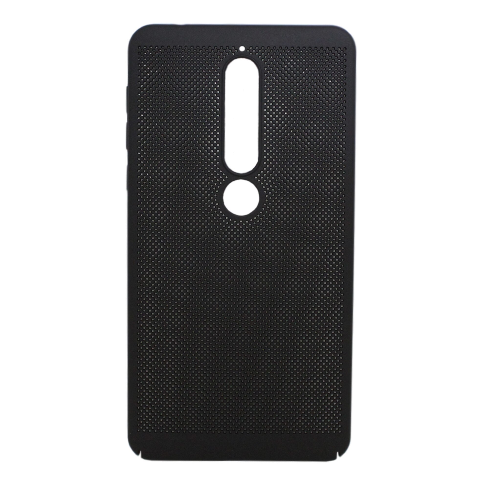 Husa Protectie Plastic Perforata Mesh Nokia 6.1 Negru