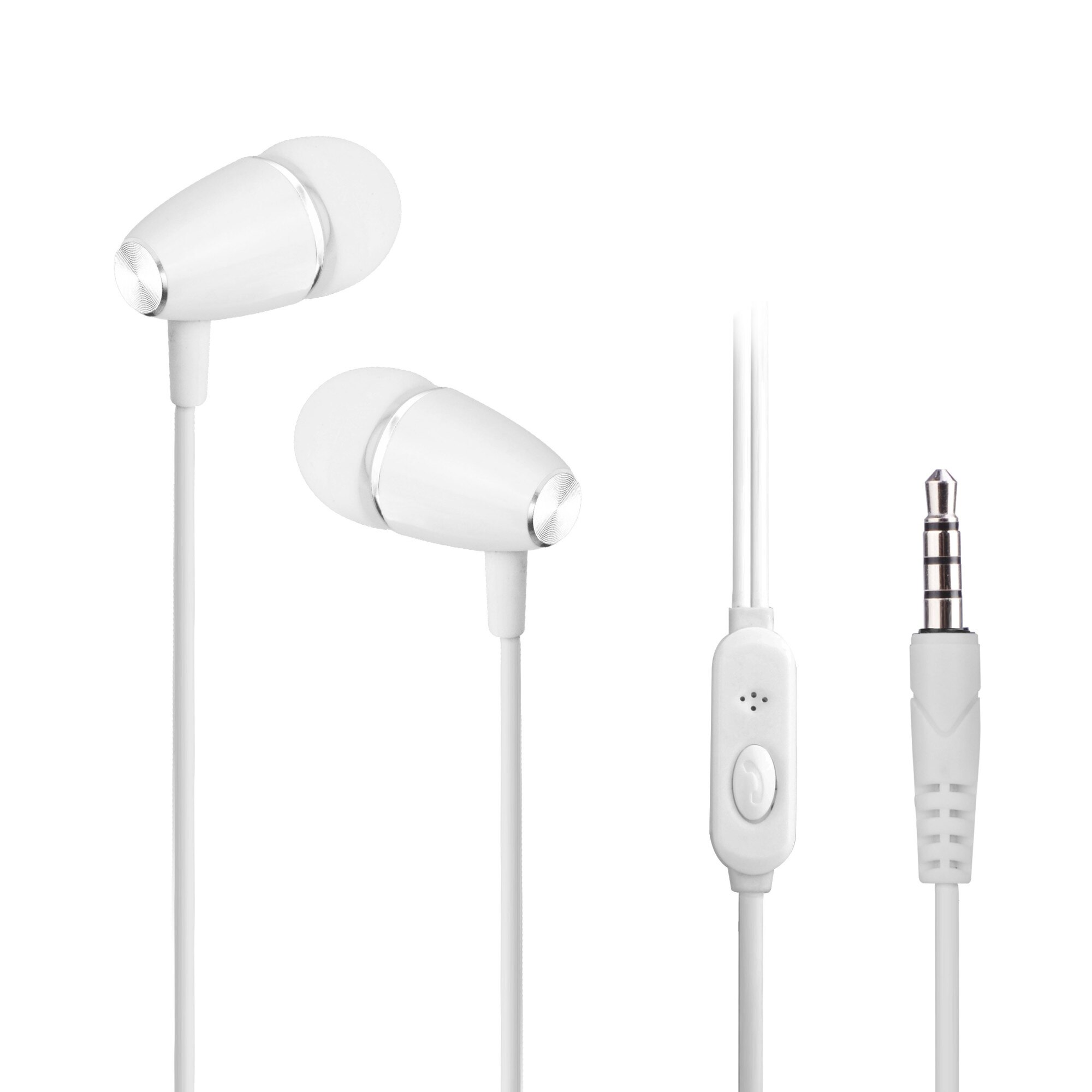 Casti audio In-ear Avantree 034, Ultra Bass, Microfon, Alb