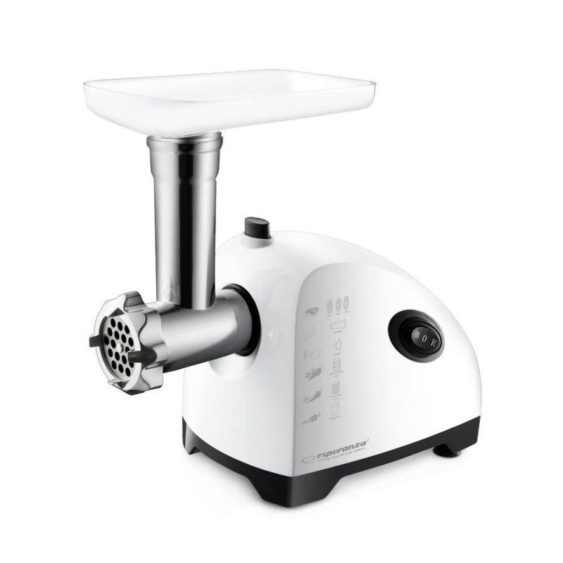 Masina de tocat Esperanza S-22, 800W, Cutit inox, Negru/Alb