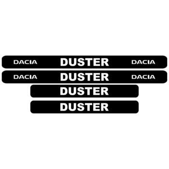Set stickere praguri Dacia DUSTER, sticker decorativ Set stickere praguri Dacia DUSTER, sticker decorativ