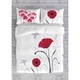 Lenjerie de pat pentru 2 persoane, Kring, 144TC, bumbac ranforce, Maci
